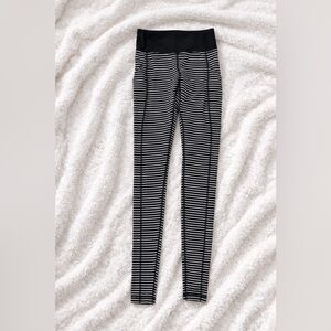 Lululemon Striped Black and White Kids Leggings